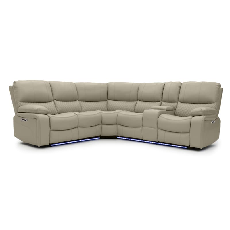 Wholesale 9080PL Geeksofa Leather Power Corner Recliner Sofa with Console Factories, Quotes