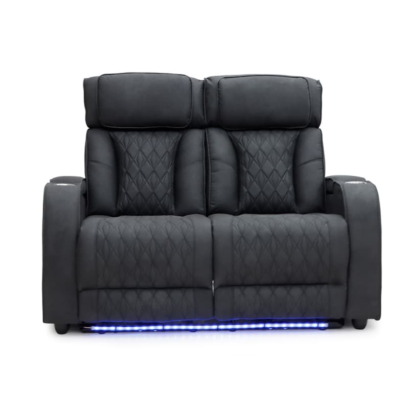Wholesale 8004PL Geeksofa Leather Power Motion Recliner Sofa Set with LED Ambient Light & Armrest Storage Manufacturers, Factory