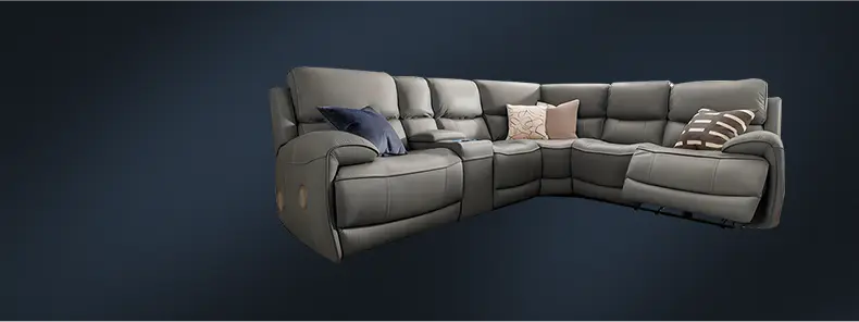 Corner sectional recliner sofa supplier