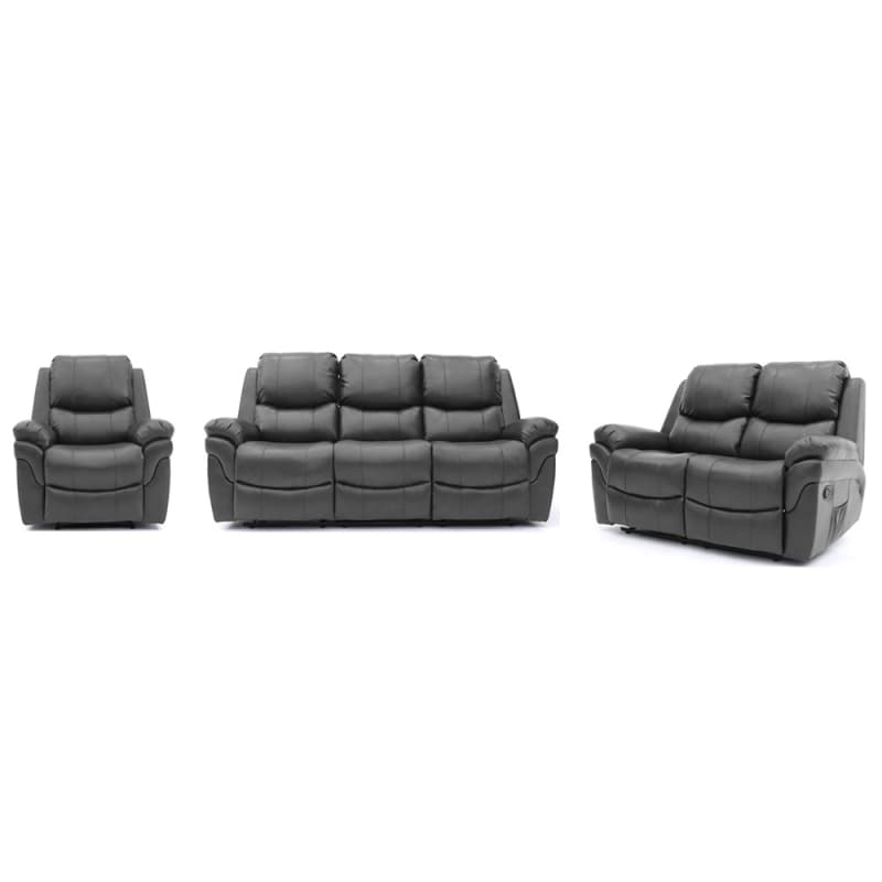 Wholesale 9017ML Geeksofa Leather Manual Motion Recliner Sofa Set Manufacturer, Supplier