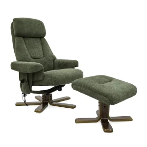 Wholesale 7001MF Geeksofa Chenille Stressless Leisure Chair with Ottoman Suppliers, Factory