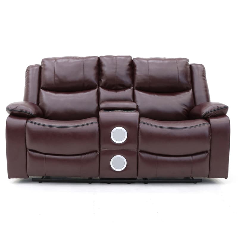 Wholesale 9206ML Geeksofa Leather Manual Motion Recliner Sofa Set with Console & Bluetooth Speaker Factories, Quotes