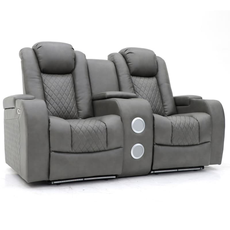 China 9107PL Geeksofa 2 Seater Home Theater Recliner Seating with Console & Bluetooth Speaker Manufacturer, Pricelist