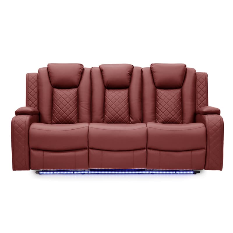 Wholesale 8042PL Geeksofa Home Theater Recliner Seating with Console & Drop Down Table & LED Ambient Light Manufacturers, Quotes