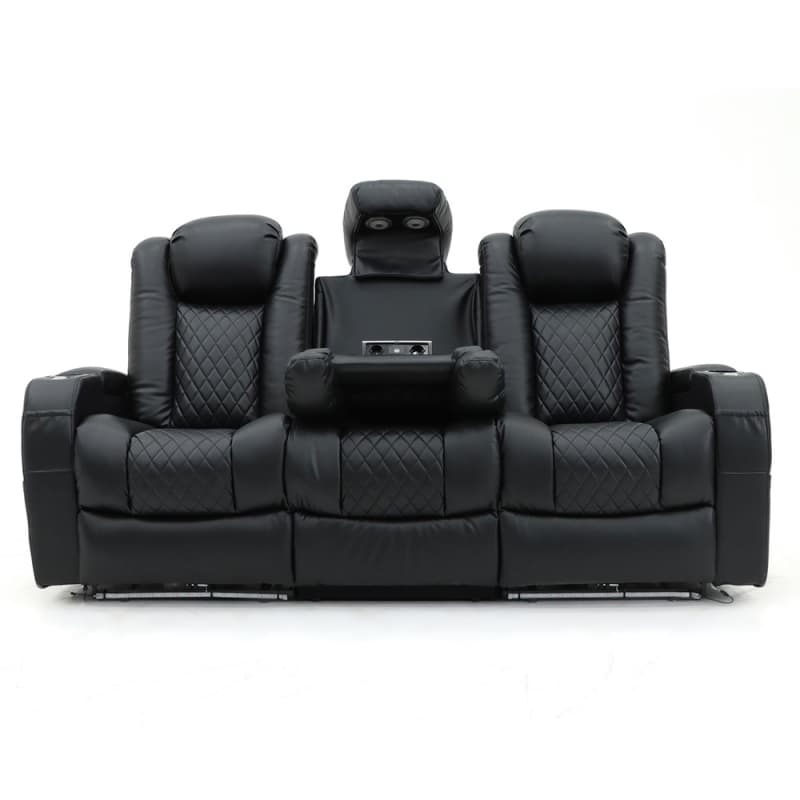 China 9107PL Geeksofa 3 Seater Home Theater Recliner Seating with Drop Down Table Manufacturers, Factories