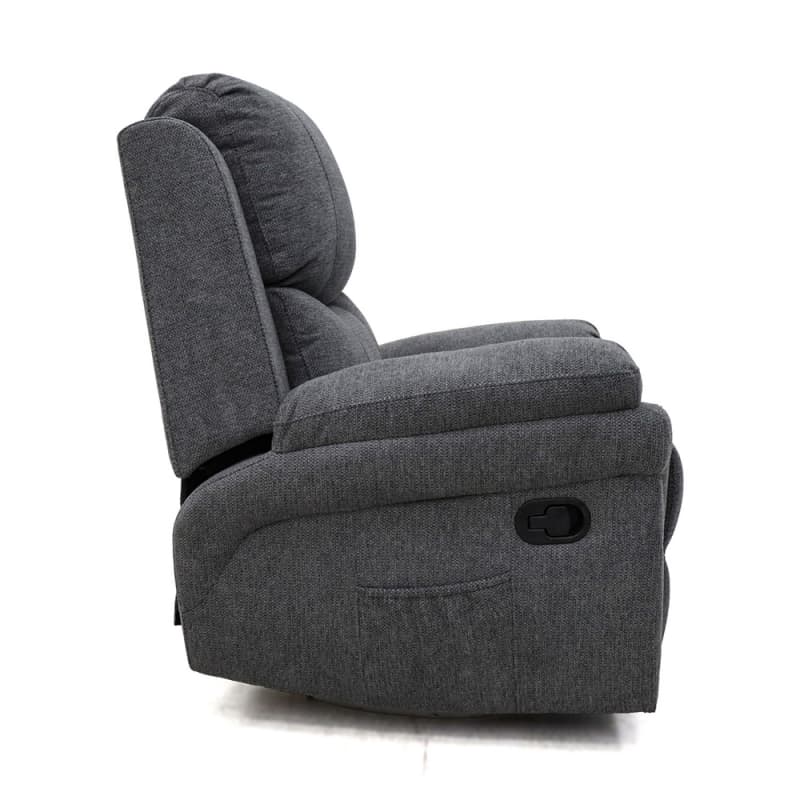 Wholesale 9017MF Geeksofa Fabric Manual Recliner Chair with Rocking & Swivel Manufacturers, Supplier