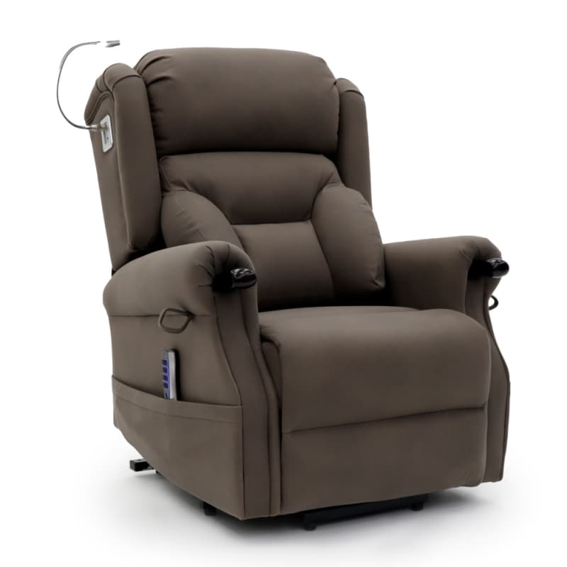 Wholesale 9039QM Geeksofa Quad Motor Power Medical Lift Recliner Chair with Reading Light & Solid Wood Handrail Manufacturers, Pricelist