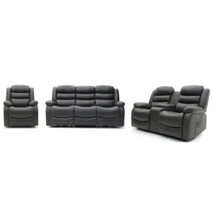 Wholesale 9204PL Geeksofa Leather Power Motion Recliner Sofa Set