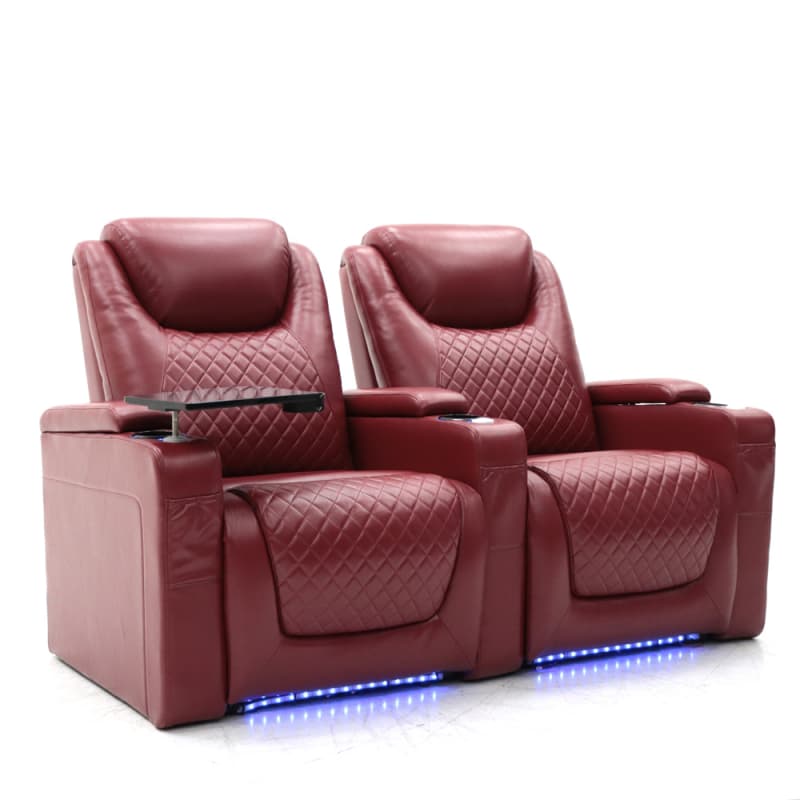 Wholesale 9104PL Geeksofa Home Theater Recliner Seating with Tray Table & LED Ambient Light Manufacturer, Manufacturers