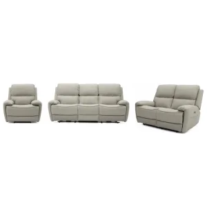 Wholesale 9223PL Geeksofa Leather Power Motion Recliner Sofa Set with Drop Down Table Suppliers, Quotes