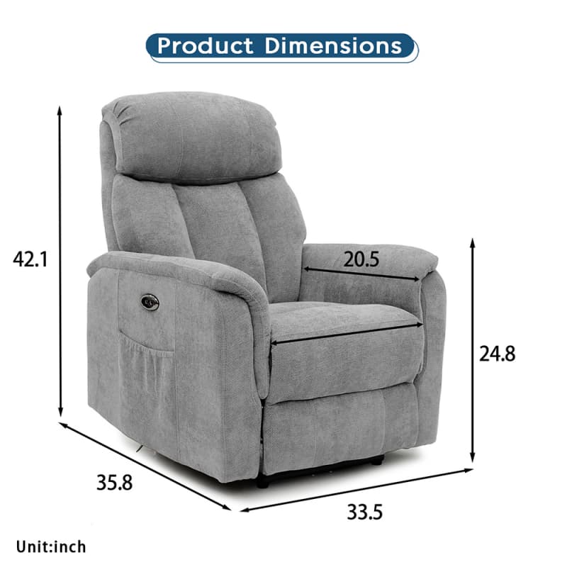 Wholesale 9006PF Geeksofa Fabric Power Recliner Chair Manufacturers, Quotes