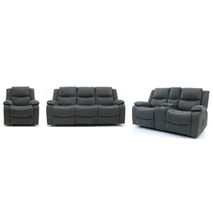 China 9206PF Geeksofa Fabric Power Motion Recliner Sofa Set