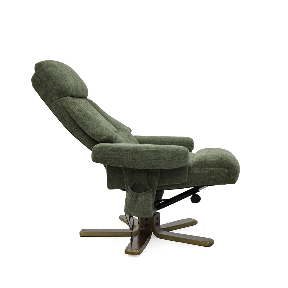 Wholesale 7001MF Geeksofa Chenille Stressless Leisure Chair with Ottoman Suppliers, Factory