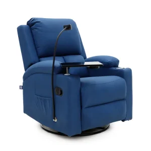 Wholesale 9227MM Geeksofa Microfiber Manual Recliner Chair with Rocking & Swivel