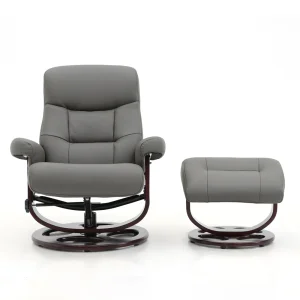 Wholesale 7003MM Geeksofa Microfiber Stressless Leisure Chair with Ottoman