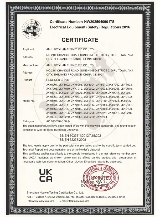 UKCA Electrical Report