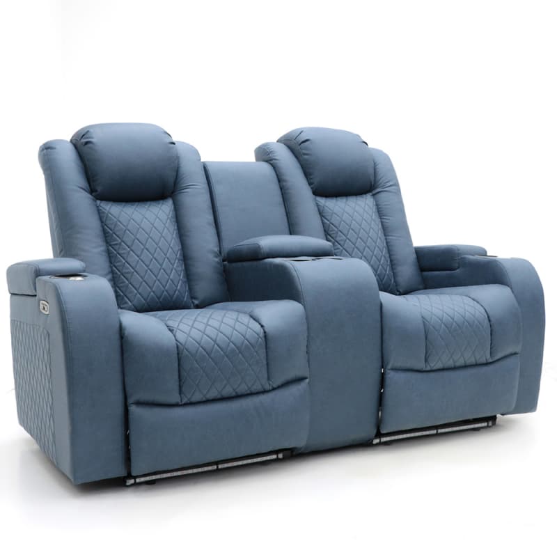 Wholesale 9107PL Geeksofa Home Theater Recliner Seating with Console & Tray Table & Drop Down Table & LED Ambient Light Suppliers, Factory