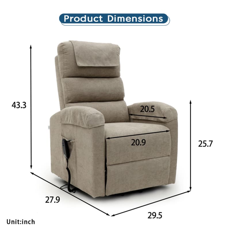 Wholesale 9016SF Geeksofa Single Motor Power Medical Lift Recliner Chair Manufacturers, Factories