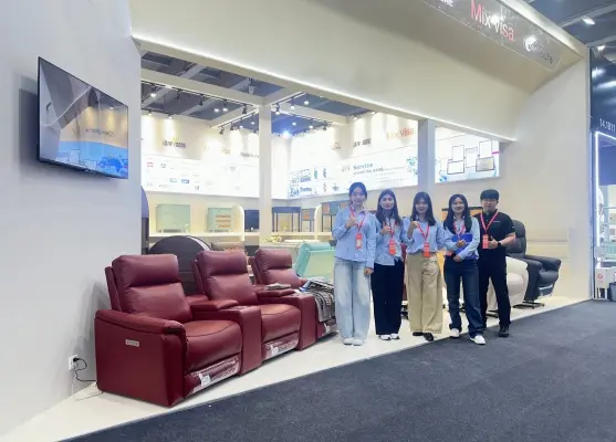Geeksofa booth at international furniture exhibition