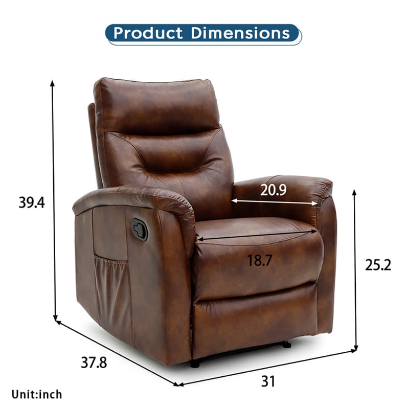 China 9119ML Geeksofa Leather Manual Recliner Chair Factories, Pricelist