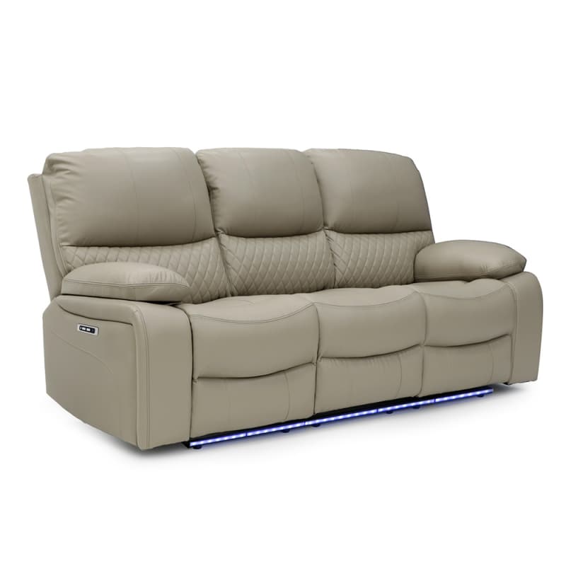 Wholesale 9080PL Geeksofa Leather Power Motion Recliner Sofa Set with Console Factory, Factories