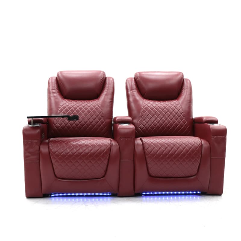 Wholesale 9104PL Geeksofa Home Theater Recliner Seating with Tray Table & LED Ambient Light Manufacturer, Manufacturers