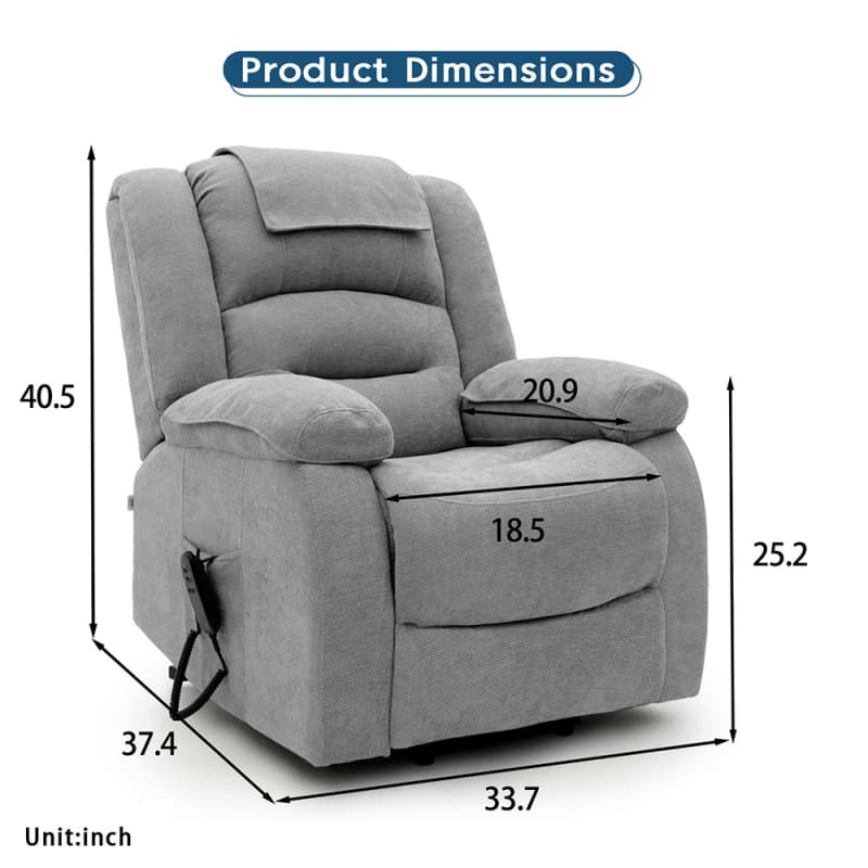 China 8198DF Geeksofa Dual Motor Power Medical Lift Recliner Chair Supplier, Factory