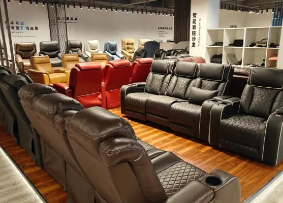 Geeksofa recliner showroom display area