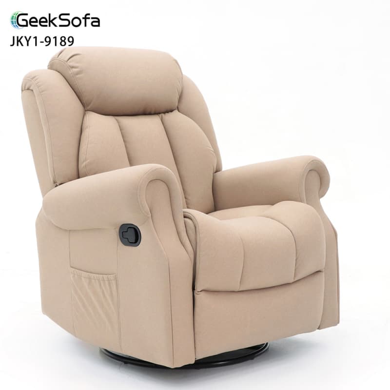 China 9189MM Geeksofa Microfiber Manual Recliner Chair with Rocking & Swivel Manufacturer, Supplier