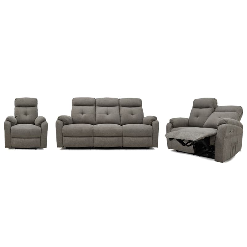 Wholesale 9217PF Geeksofa Fabric Power Motion Recliner Sofa Set with Console Manufacturer, Manufacturers