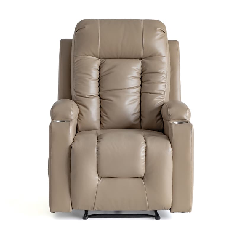 Wholesale 9004PL Geeksofa Leather Power Recliner Chair with Cup Holder Supplier, Pricelist