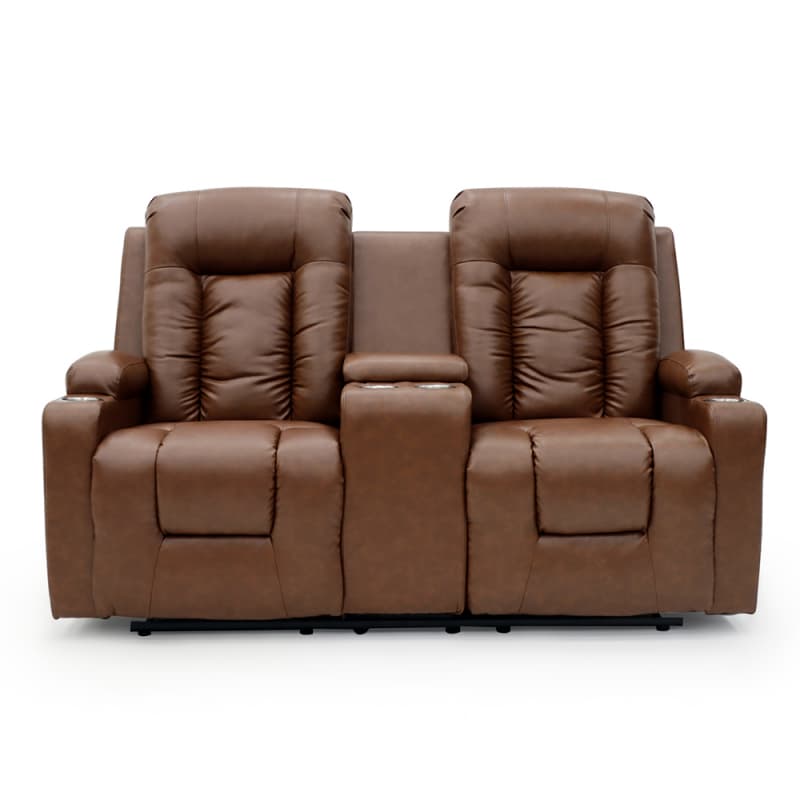 Wholesale 9004ML Geeksofa Leather Manual Motion Recliner Sofa Set with Console Manufacturer, Manufacturers