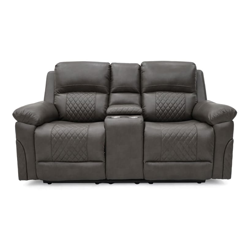 China 9101ML Geeksofa Leather Manual Motion Recliner Sofa Set with Console & Drop Down Table Factory, Pricelist