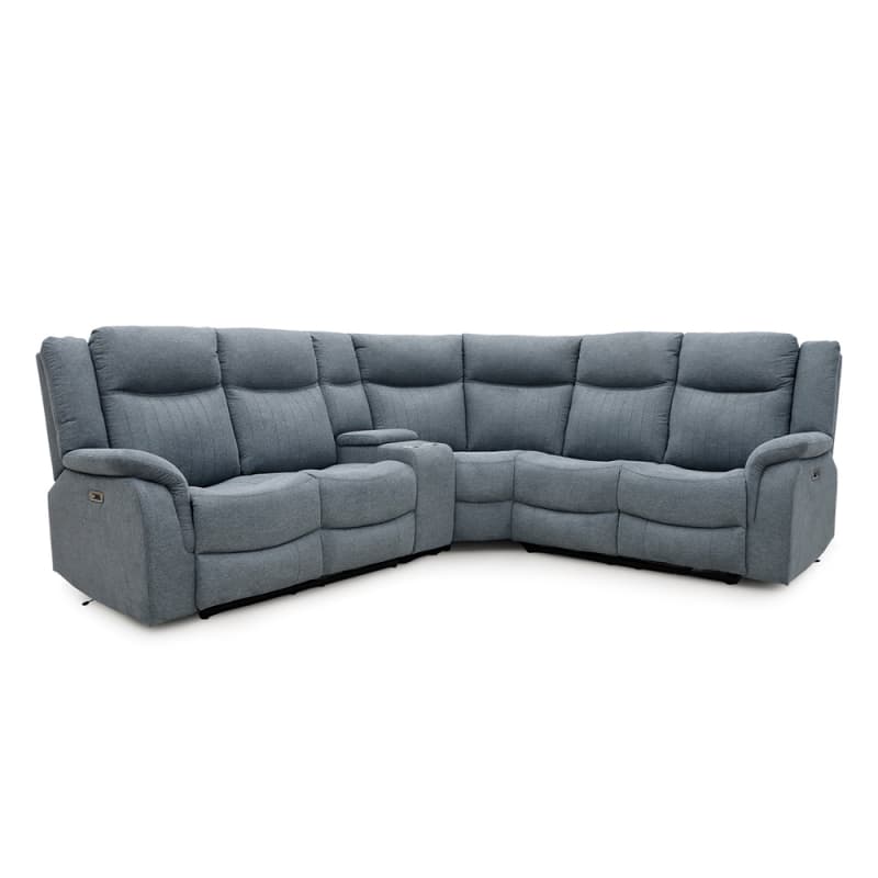 China 8043PF Geeksofa Fabric Power Corner Recliner Sofa with Console Factory, Factories