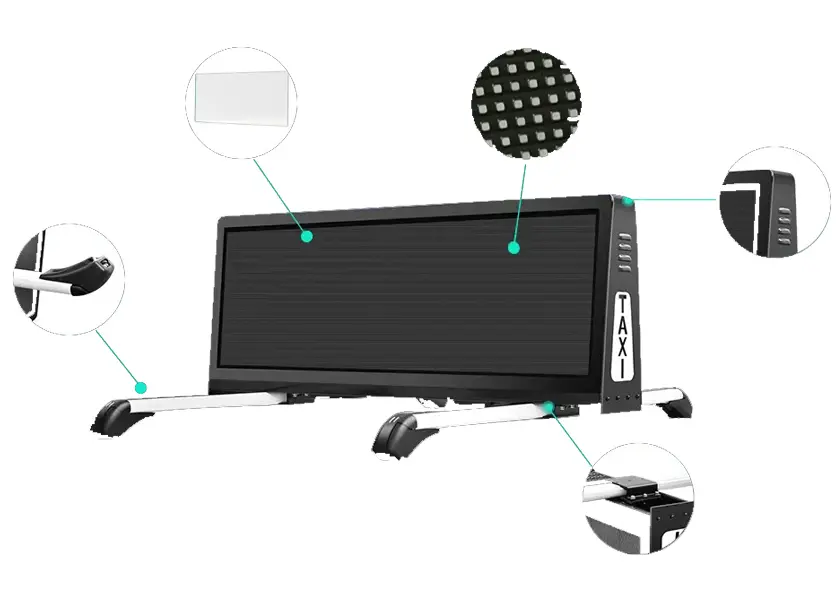 Customized Taxi Roof LED Display