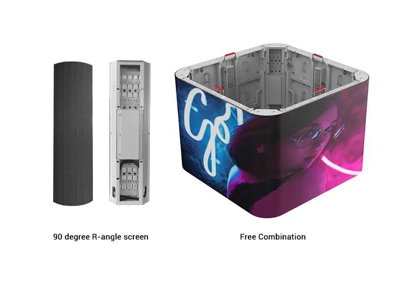 Seamless 90 Degree Corner Video Wall