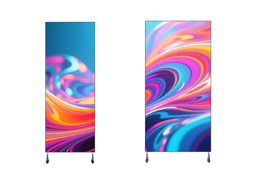 Wholesale GOB Slim Stand Led Digital Display Portable Fixed Led Video Wall Indoor Advertising Led Poster Display Supplier, Suppliers