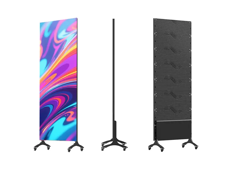 Wholesale GOB Slim Stand Led Digital Display Portable Fixed Led Video Wall Indoor Advertising Led Poster Display Supplier, Suppliers
