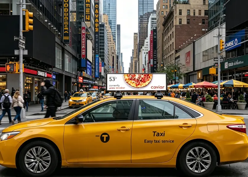 Custom Outdoor Double-Sided Taxi LED Advertising Screen | AL-C Series Manufacturer, Exporters