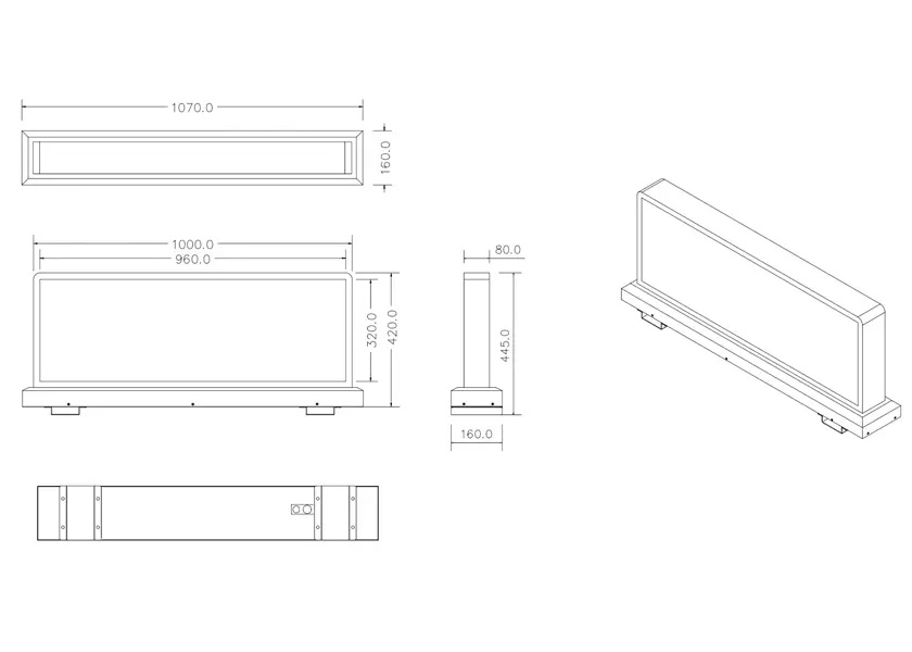 Custom Outdoor Double-Sided Taxi LED Advertising Screen | AL-C Series Manufacturer, Exporters