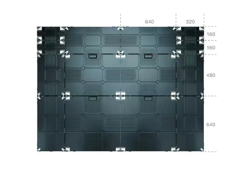 China Indoor Advertising Led Display Wall Mounted Front Access Supplier, Factories
