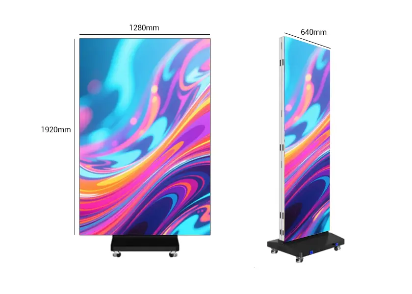 Flip to Double Your Viewing Area LED Poster