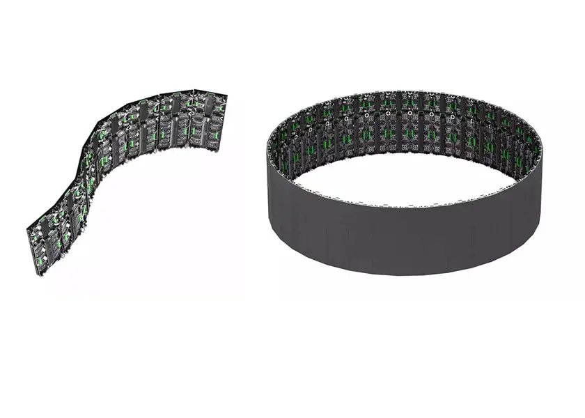 Creative Combination Curved LED Wall