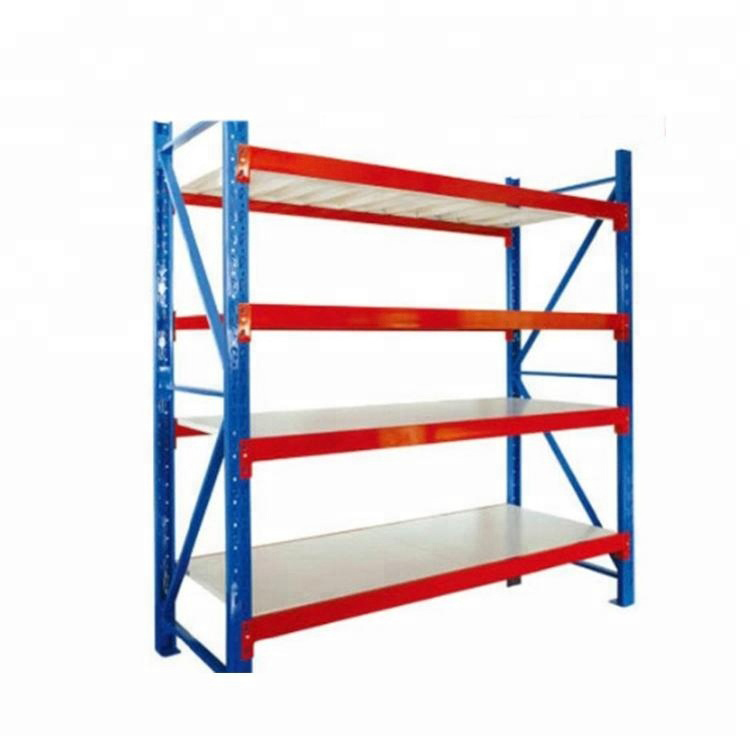Iron Metal Storage Shelf Type Warehouse Industrial Shelf Metal Storage Four-tier Shelf Warehouse Storage Racks Pallet Rack