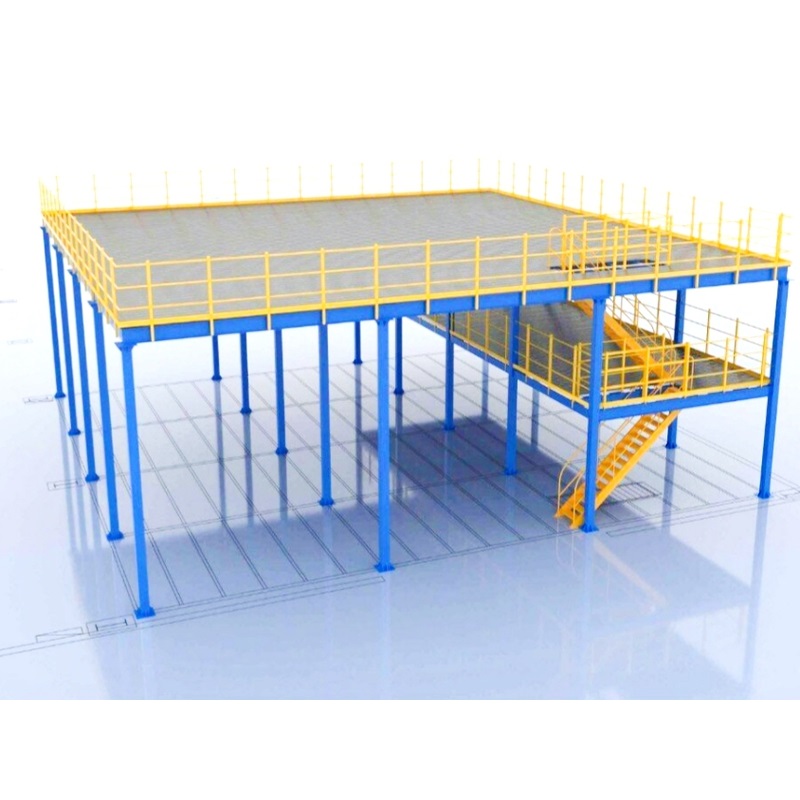 JINHUI Industrial Mezzanine Racking System Warehouse Mezzanine Floor Office Racks Platform System Prefab Steel Mezzanine Floor