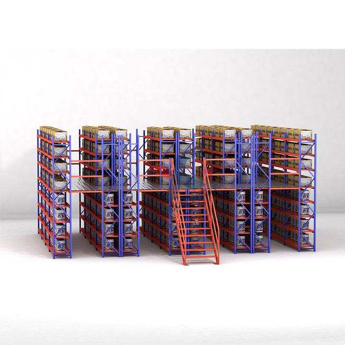 Compact Heavy Duty Multi-Tier Rack Platform Warehouse Mezzanine Floor Racking System Heavy Duty Steel Mezzanine Floor