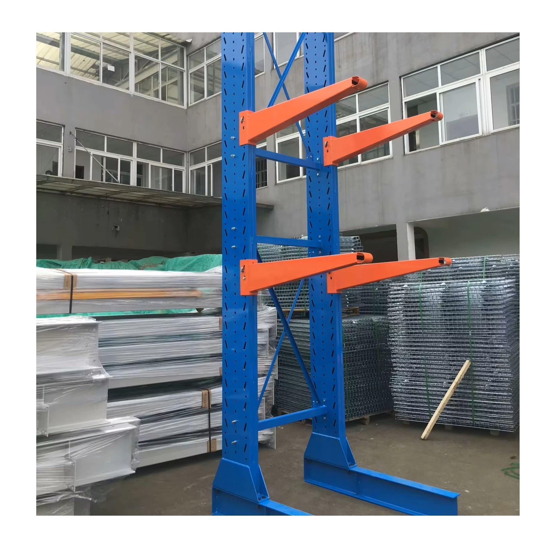 High Quality Cantilev Steel Heavy Duty Warehouse Storage System Steel Euro Steel Racks in Cantilever 2 Cantilever Rack System