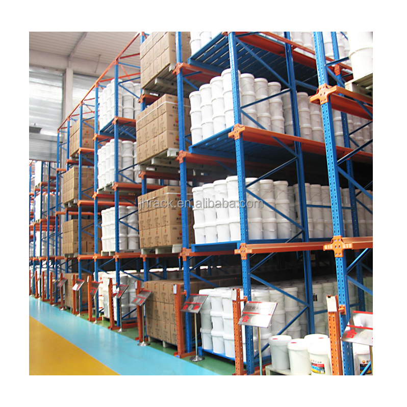 JINHUI ODM Factory Customized Powder Coating Warehouse Goods Storage Pallet Racking System Drive in Racking with Pick Levels