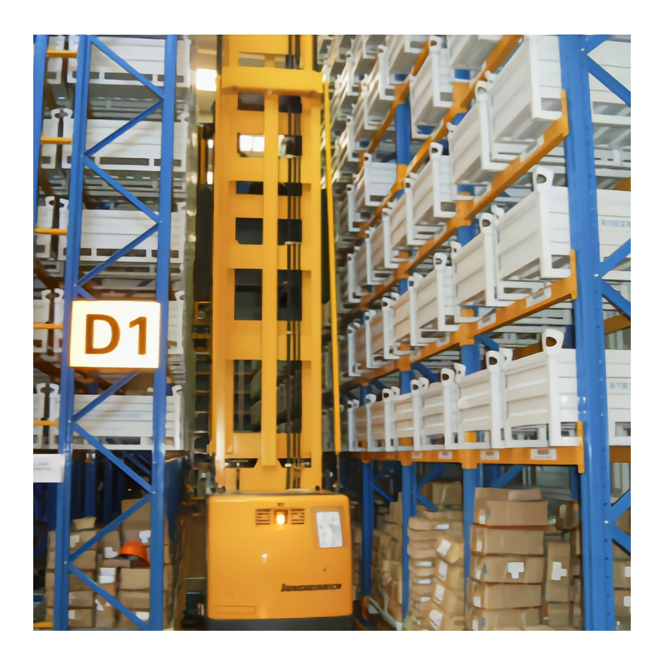 Narrow Aisle Rack High Capacity Utilisation Warehouse Pallet Storage Racks VNA Racking System
