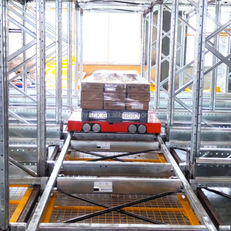 Automatic Autonomous Logistics Warehouse 4 Way Pallet Shuttle Racking System Mobile Pallet Heavy Duty Rack Shelves Storage Racks